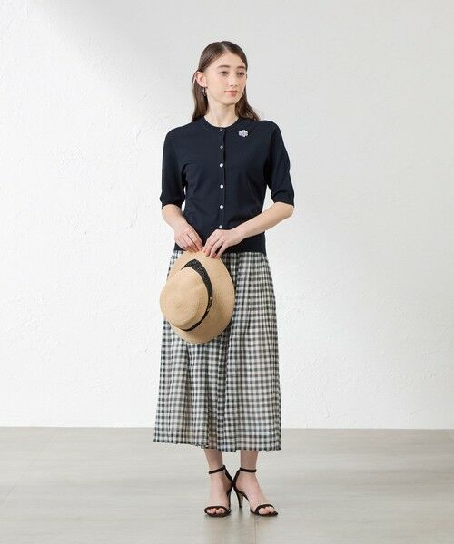 AMACA / アマカ ロング・マキシ丈スカート | ギンガムプリーツシアースカート | 詳細2