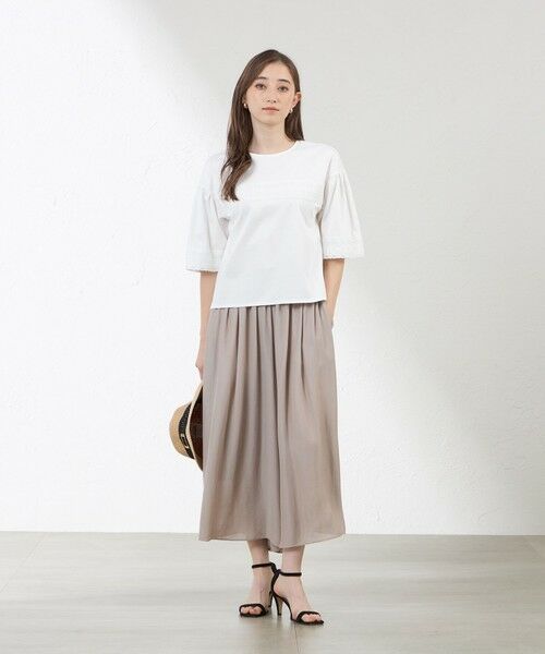 AMACA / アマカ カットソー | 【Anniversary　Piece】シルケットスムース×レース プルオーバー | 詳細1