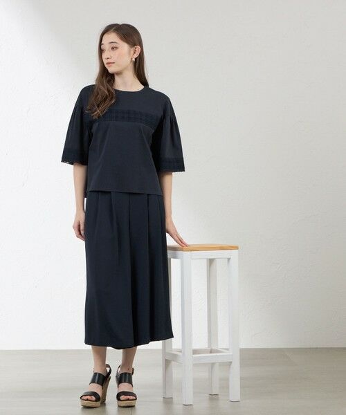 AMACA / アマカ カットソー | 【Anniversary　Piece】シルケットスムース×レース プルオーバー | 詳細2