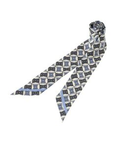 AMACA / アマカ マフラー・ショール・スヌード・ストール | 剣先リボンプリントナロースカーフ