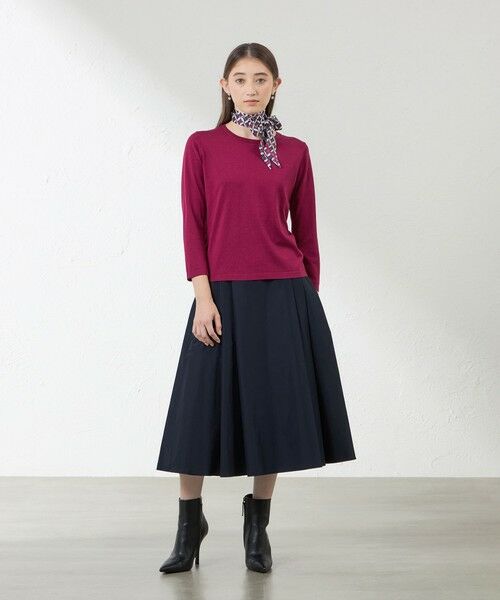 AMACA / アマカ マフラー・ショール・スヌード・ストール | 剣先リボンプリントナロースカーフ | 詳細4