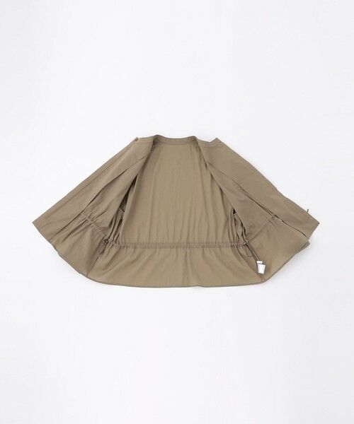 AMACA / アマカ ノーカラージャケット | ナチュラルドライオーガンジー | 詳細9