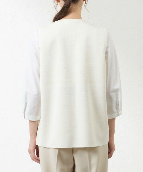 AMACA / アマカ ノーカラージャケット | ファーニットベスト | 詳細4