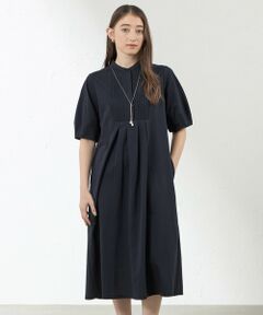 最終価格　AMACA アマカ　ビッググレンシフォン　ワンピース　38 アマカ ビックグレンシフォンワンピース 38