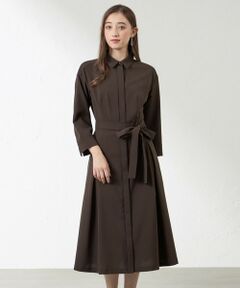 AMACA / アマカ ロング・マキシ丈ワンピース | ウーリーポリエステルワンピース