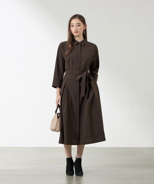 AMACA / アマカ ロング・マキシ丈ワンピース | ウーリーポリエステルワンピース | 詳細3