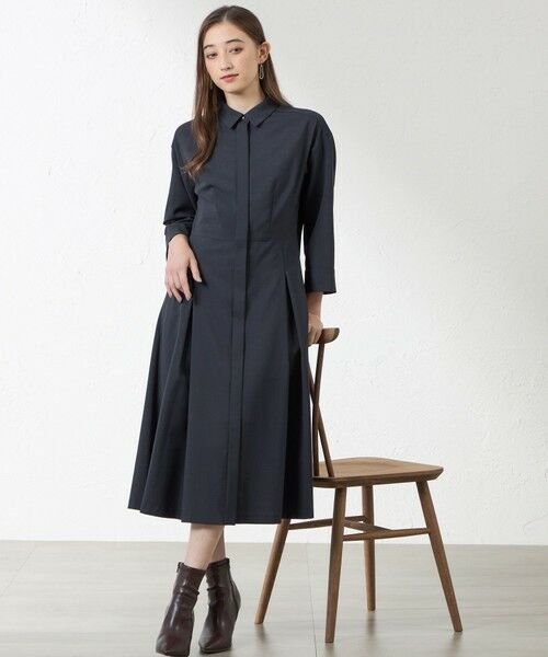 AMACA / アマカ ロング・マキシ丈ワンピース | ウーリーポリエステルワンピース | 詳細2