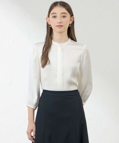 AMACA / アマカ シャツ・ブラウス | ブライトストレッチフロントタックブラウス