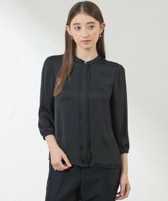 AMACA / アマカ シャツ・ブラウス | ブライトストレッチフロントタックブラウス