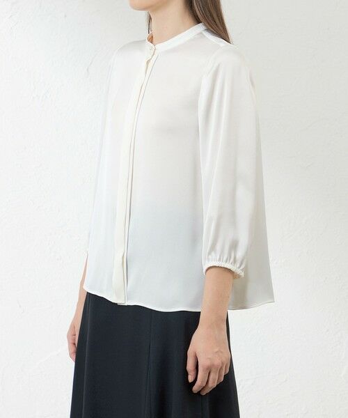 AMACA / アマカ シャツ・ブラウス | ブライトストレッチフロントタックブラウス | 詳細6