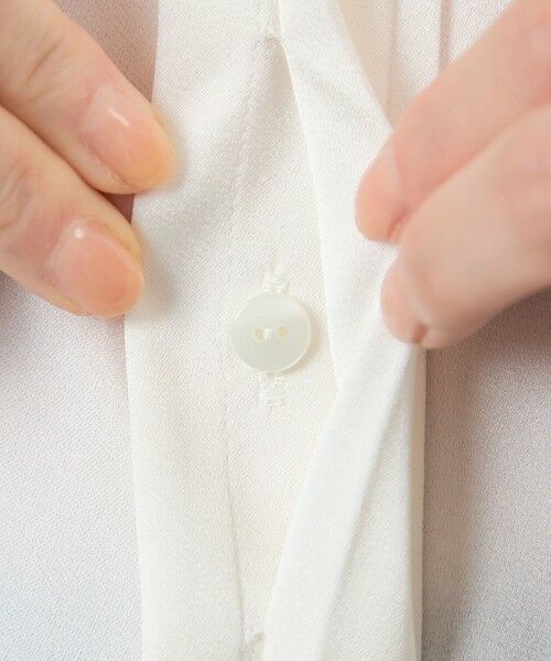 AMACA / アマカ シャツ・ブラウス | ブライトストレッチフロントタックブラウス | 詳細9