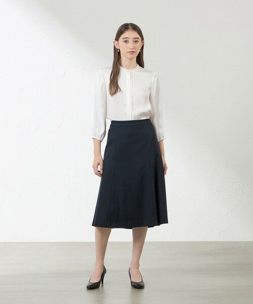 AMACA / アマカ シャツ・ブラウス | ブライトストレッチフロントタックブラウス | 詳細1