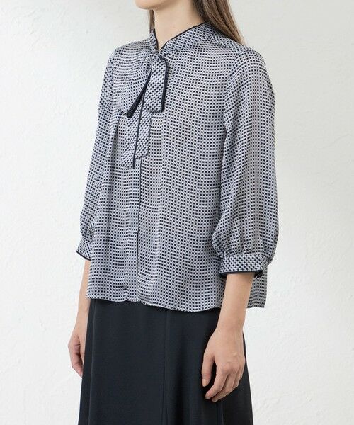 AMACA / アマカ シャツ・ブラウス | アバカスドットプリントボウタイブラウス | 詳細4