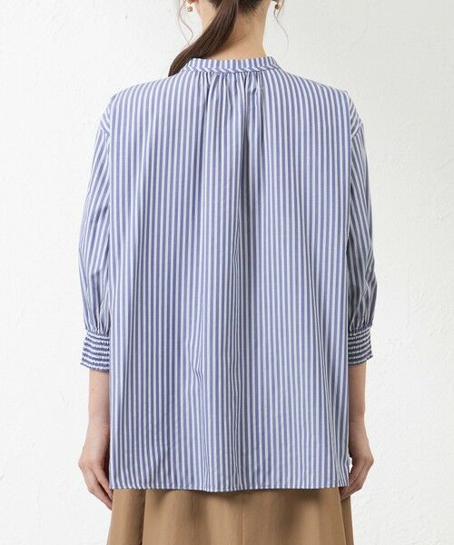 AMACA / アマカ シャツ・ブラウス | 先染めストライプギャザーブラウス | 詳細6
