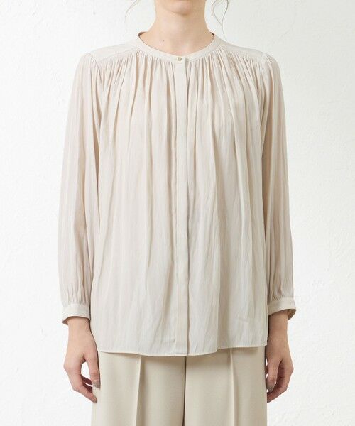 AMACA / アマカ シャツ・ブラウス | 割繊デシンブラウス | 詳細3