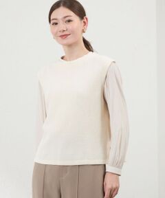 AMACA / アマカ ニット・セーター | バルキーストレッチ編み柄ベスト