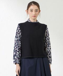 AMACA / アマカ ニット・セーター | バルキーストレッチ編み柄ベスト