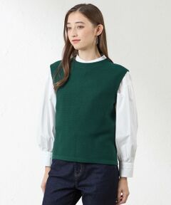 AMACA / アマカ ニット・セーター | バルキーストレッチ編み柄ベスト