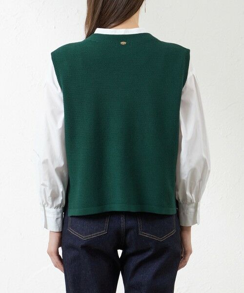 AMACA / アマカ ニット・セーター | バルキーストレッチ編み柄ベスト | 詳細7