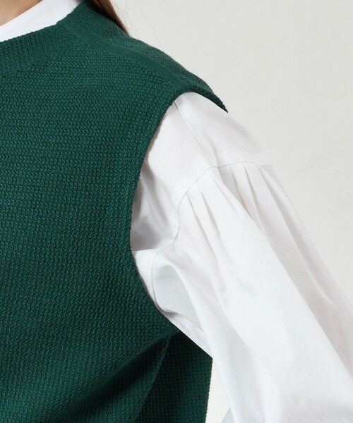 AMACA / アマカ ニット・セーター | バルキーストレッチ編み柄ベスト | 詳細9