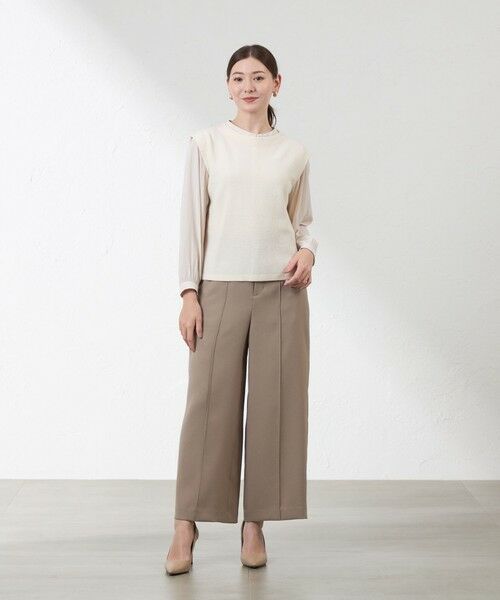 AMACA / アマカ ニット・セーター | バルキーストレッチ編み柄ベスト | 詳細2