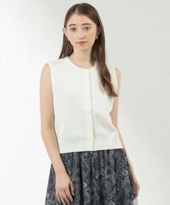 AMACA / アマカ ニット・セーター | ペーパーヤーンショートニットベスト