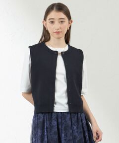 AMACA / アマカ ニット・セーター | ペーパーヤーンショートニットベスト