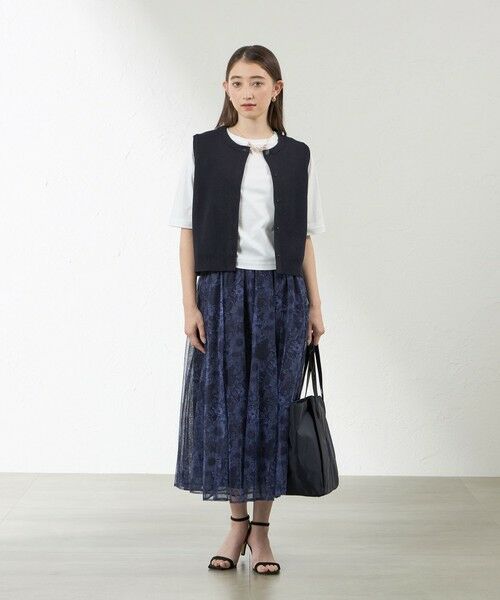 AMACA / アマカ ニット・セーター | ペーパーヤーンショートニットベスト | 詳細3