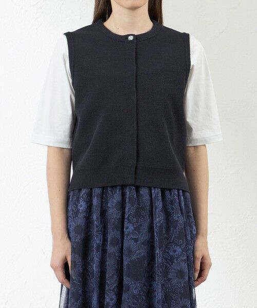 AMACA / アマカ ニット・セーター | ペーパーヤーンショートニットベスト | 詳細5