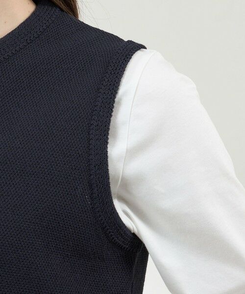 AMACA / アマカ ニット・セーター | ペーパーヤーンショートニットベスト | 詳細8