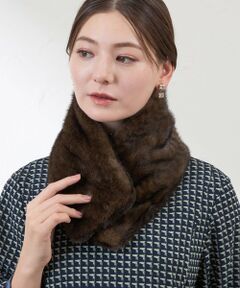 AMACA / アマカ マフラー・ショール・スヌード・ストール | ケーブルフェイクファーティペット