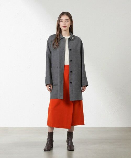 AMACA / アマカ その他アウター | 梳毛リバーステンカラーコート | 詳細1
