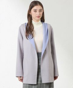 AMACA / アマカ その他アウター | 【Anniversary　Piece】紡毛配色リバーコート