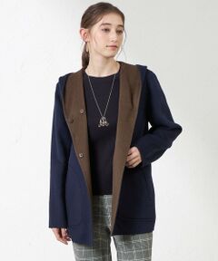 AMACA / アマカ その他アウター | 【Anniversary　Piece】紡毛配色リバーコート