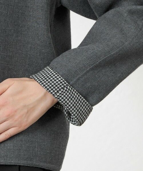 AMACA / アマカ ノーカラージャケット | 梳毛リバーノーカラーショートコート | 詳細8