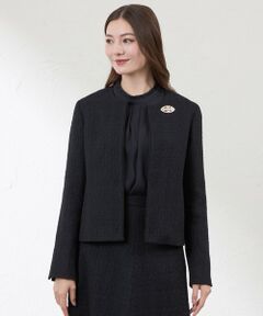 AMACA / アマカ ノーカラージャケット | 【Anniversary　Piece】【尾州素材】ツイードジャケット