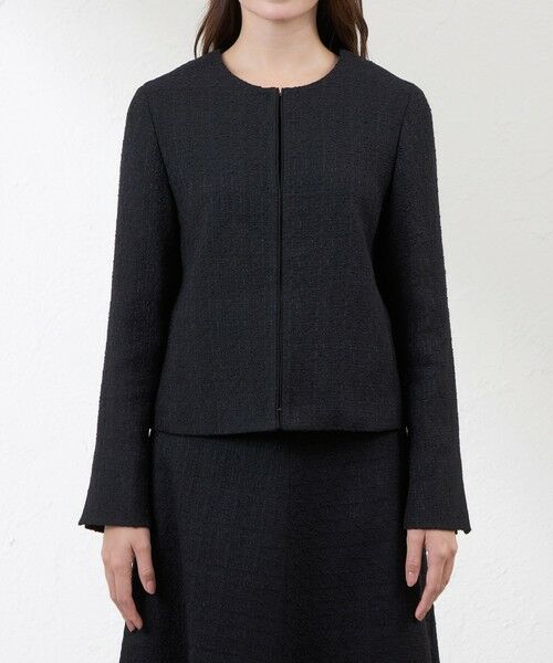 AMACA / アマカ ノーカラージャケット | 【Anniversary Piece】【尾州素材】ツイードジャケット | 詳細3