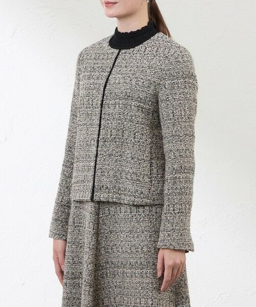 AMACA / アマカ ノーカラージャケット | 【Anniversary　Piece】【尾州素材】ツイードジャケット | 詳細4