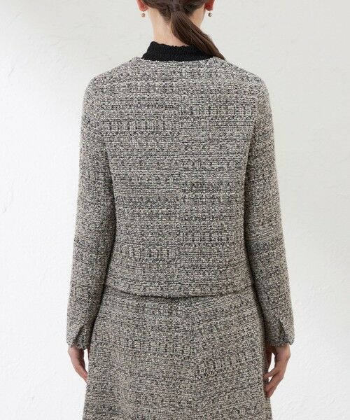 AMACA / アマカ ノーカラージャケット | 【Anniversary　Piece】【尾州素材】ツイードジャケット | 詳細5
