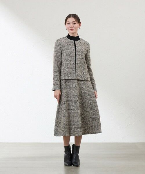 AMACA / アマカ ノーカラージャケット | 【Anniversary　Piece】【尾州素材】ツイードジャケット | 詳細1