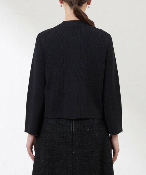 AMACA / アマカ ノーカラージャケット | 【ATELIER COLLECTION】 シャインレーヨンニットジャケット | 詳細6