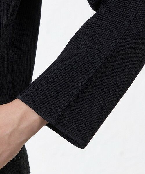 AMACA / アマカ ノーカラージャケット | 【ATELIER COLLECTION】 シャインレーヨンニットジャケット | 詳細7