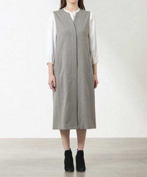 AMACA / アマカ ロング・マキシ丈ワンピース | キーネックジャンパードレス | 詳細4