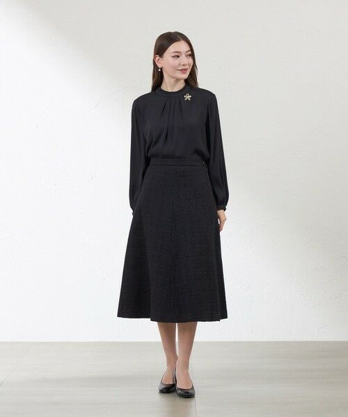 AMACA / アマカ シャツ・ブラウス | バックサテンジョーゼットブラウス | 詳細3