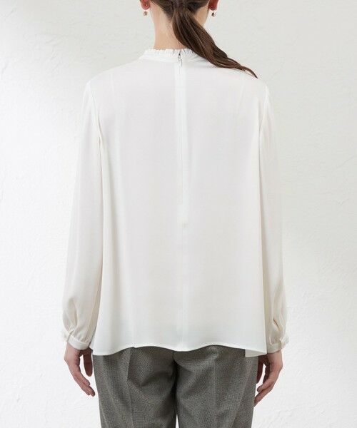 AMACA / アマカ シャツ・ブラウス | バックサテンジョーゼットブラウス | 詳細7