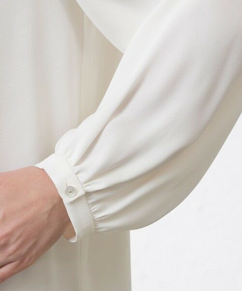 AMACA / アマカ シャツ・ブラウス | バックサテンジョーゼットブラウス | 詳細9