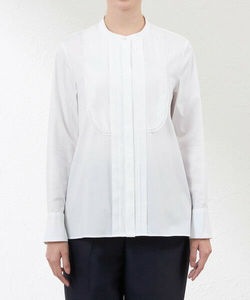 AMACA / アマカ シャツ・ブラウス | 【ATELIER COLLECTION】 ストレッチブロードビブヨークブラウス | 詳細3