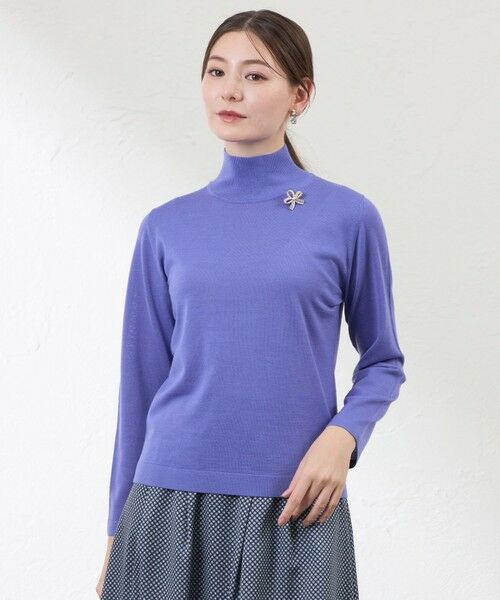 AMACA / アマカ ニット・セーター | マイベーシックプルオーバー(ブルー7)