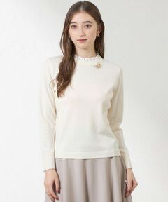 AMACA / アマカ ニット・セーター | レース襟ニット