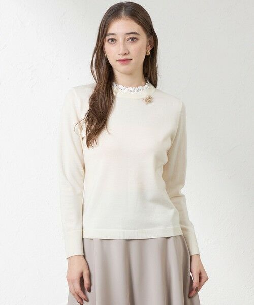 AMACA / アマカ ニット・セーター | レース襟ニット | 詳細5